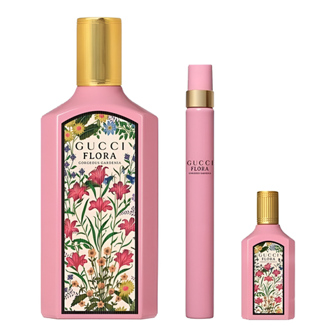  Set Nước Hoa Chính Hãng Gucci Flora Gorgeous Gardenia 3 Món - Hương Thơm Nữ Tính Quyến Rũ và Sang Trọng