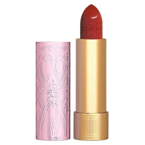  Son Gucci Lip Colour Rouge À Lèvres Màu 505 Đỏ Cam Chính Hãng 
