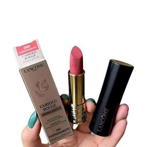Son Lancôme L'Absolu Rouge Drama Matte 292 Overdramatic - Son Môi Hồng Đất Sang Trọng, Độ Bám Màu Tốt, Quà Tặng Ý Nghĩa Cho Phái Đẹp 730111