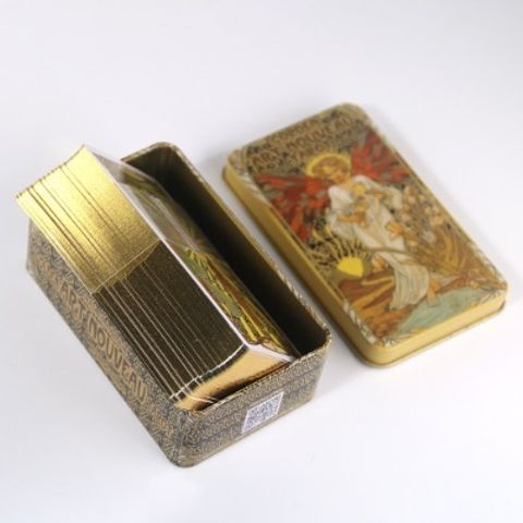 Bộ Golden Art Nouveau Tarot hộp sắt B408