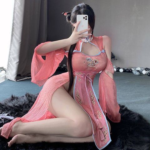 Đồ hóa trang vũ nữ cổ trang trung quốc trang phục truyền thống sexy quyến rũ gợi cảm cosplay nữ yếm xinh xắn