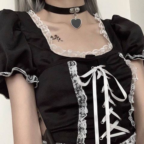 Vòng chocker cổ trái tim cosplay hóa trang cho nữ