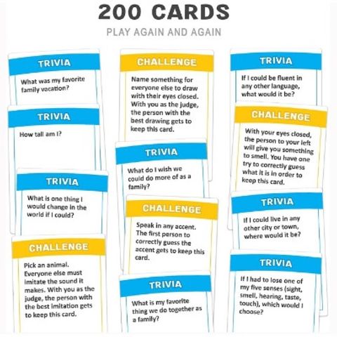 Bộ bài Do You Really Know Your Family cho gia đình, trò chơi boardgame giải trí vui nhộn
