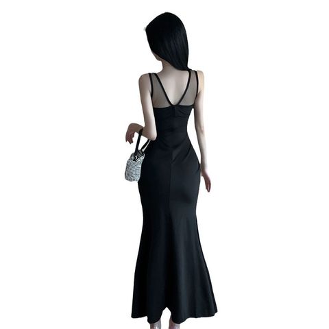 Váy đầm trễ vai xẻ tà dự tiệc dạ hội sexy quyến rũ sang trọng quý phái nữ mã 823