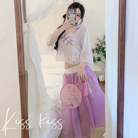 Đồ hóa trang cosplay cổ trang trung quốc thôn nữ sexy xuyên thấu quyến rũ gợi cảm