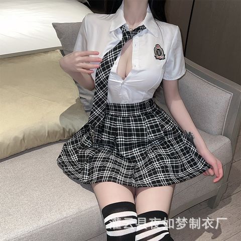 Set đồ cosplay học sinh hư hỏng damdang sexy gợi cảm kèm tất