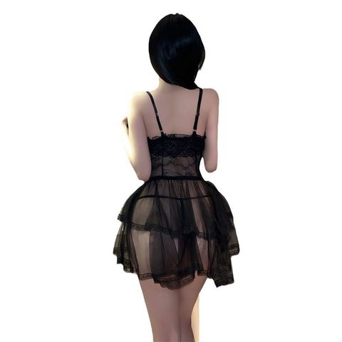 Váy ngủ hai dây công chúa bánh bèo xuyên thấu gợi cảm sexy cho nữ mã 1070