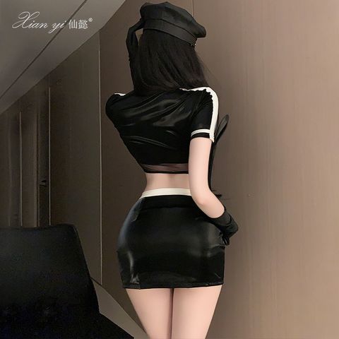 Fullset cosplay cô cảnh sát kèm găng tay và mũ sexy quyến rũ gợi cảm cho nữ