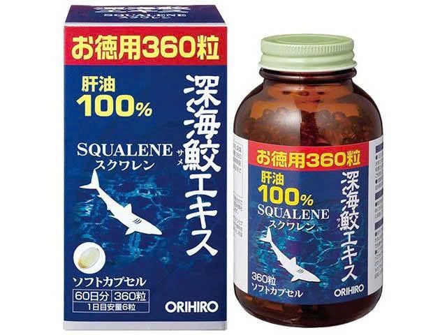 Squalene Orihiro 360 viên – Viên uống dầu gan cá của Nhật