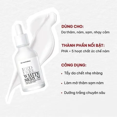 Serum Red Peel White dưỡng da mịn màng sáng khỏe 35ml