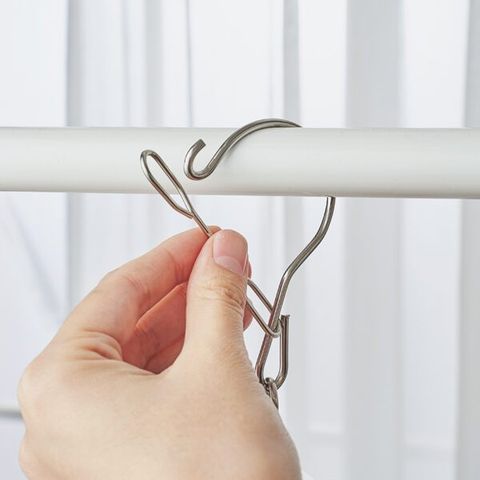 Móc kim loại tròn kẹp phơi đồ 20 kẹp chịu lực 10kg (TH180)