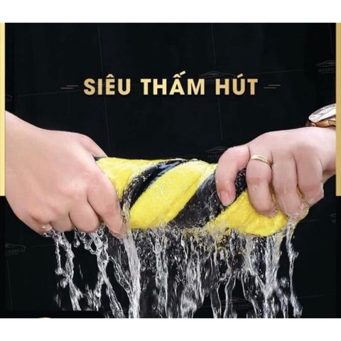 Khăn Lau Kính Siêu Thấm Hút Vàng (TH182)