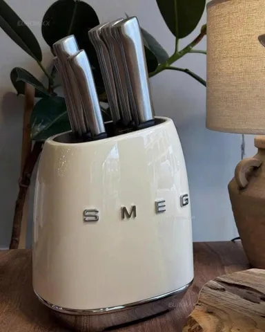 Bộ Dao Smeg KBSF02CR màu Kem