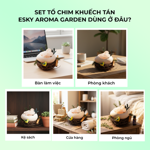 Tinh Dầu Khuếch Tán ESKY AROMA GARDEN - Tinh Dầu Cắm Que Thơm Phòng 10ml/20ml