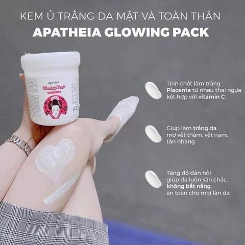 Kem ủ trắng Apatheia Glowing Pack Bae World Japan 500g