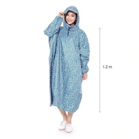 Áo Mưa Bít Người Hoa văn Dày Dặn 1m2 (Màu ngẫu nhiên) (TH187)