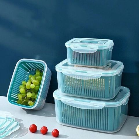 Bộ 5 hộp kèm rổ có nắp hút chân không (TH188)