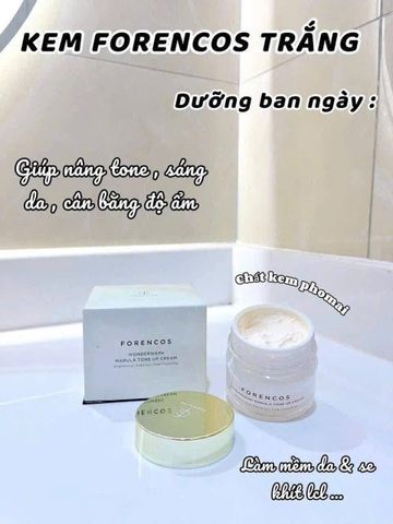 Kem Dưỡng Trắng Da Forencos 50ml , Cấp Ẩm, Săn Chắc Da, Hàn Quốc Chính Hãng