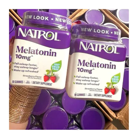 Kẹo dẻo ngủ ngon Natrol Me. lato/ nin Gummies 10mg của Mỹ 90 viên.