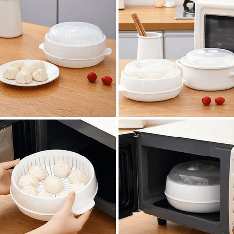 Bộ khay hấp lò vi sóng 3 lớp Việt Nhật (TH193)