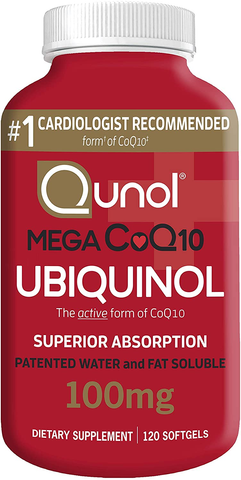 vien NGĂN NGỪA ĐỘT QUỴ, BỔ TIM LOẠI TỐT Qunol Mega CoQ10 Ubiquinol 120 viên