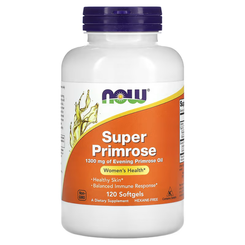( hàng công ty NK) Tinh dầu hoa anh thảo Now Super Primrose 1300mg 120 viên