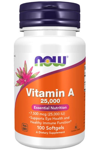 Viên uống bổ sung Vitamin A Now Vitamin A 25000 IU 250 Viên