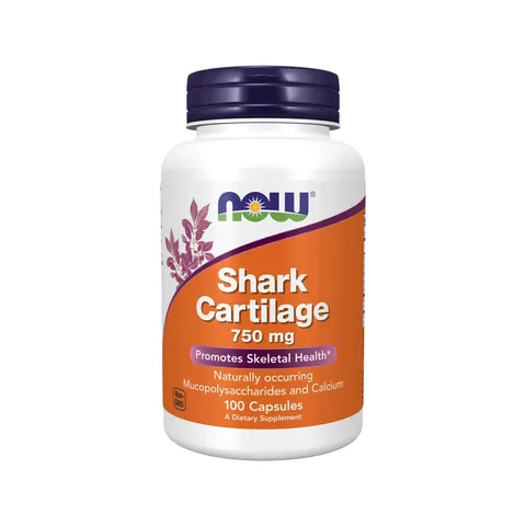 (Hàng Công Ty NK) Sụn Cá NOW Shark Cartilage 750mg 100 viên