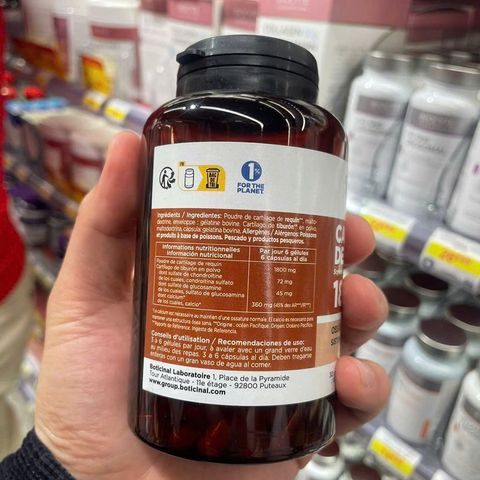 Khỏe xương khớp Boticinal Cartilage de Requin 1800mg Pháp 30 ngày
