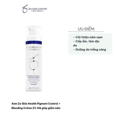  Kem Zo Skin Health Pigment Control Blending Crème 2% HQ - Kem nám và tàn nhang hiệu quả, làm sáng da tự nhiên