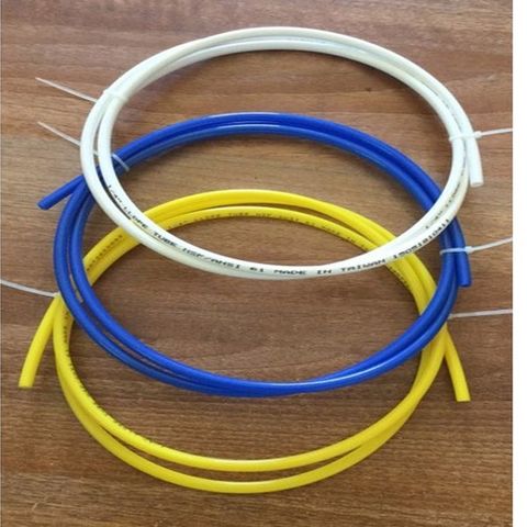 Dây Cấp Thoát Nước Máy Lọc RO (5m Ống PU màu xanh, vàng, trắng) Φ6, Φ10.