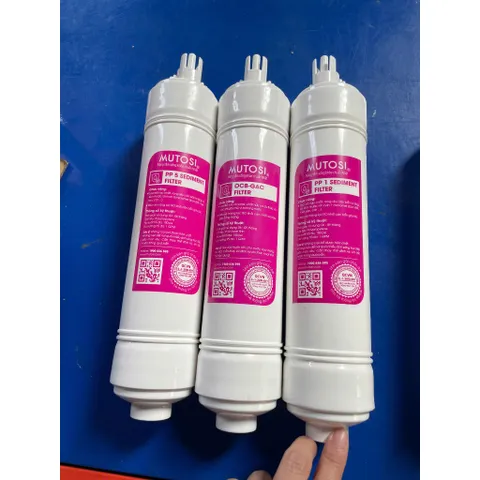 Trọn bộ 8 lõi lọc Mutosi thay thế máy MP-360D,MP-S1001,MP-S1012,MP-U1368,MP-S1011,RO 50G-tặng co cút