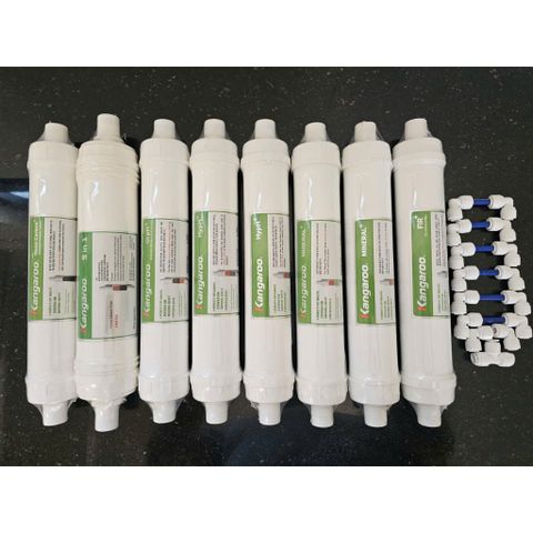 Bộ 7- 8 Lõi Lọc chức năng Kangaroo Hydrogen - Hàng chính hãng thay thế cho máy lọc nước Ro.