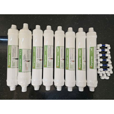 Bộ 7- 8 Lõi Lọc chức năng Kangaroo Hydrogen - Hàng chính hãng thay thế cho máy lọc nước Ro.