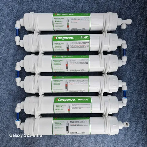 Combo 6 lõi Khoáng chức năng Kangaroo (Nano Cacbon+, 5in1+, OrpH+, HypH+,  Min+, Fir+) Kèm co cút.