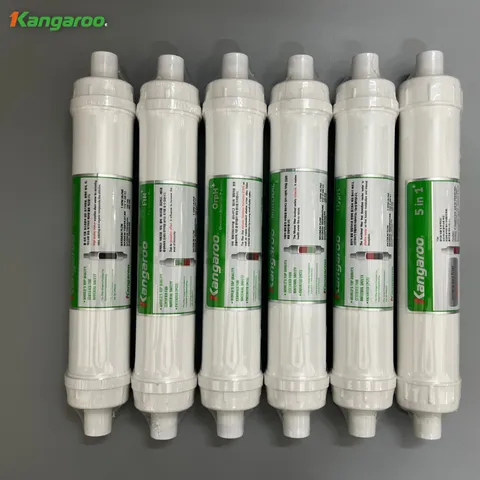 Combo 6 lõi Khoáng chức năng Kangaroo (Nano Cacbon+, 5in1+, OrpH+, HypH+,  Min+, Fir+) Kèm co cút.