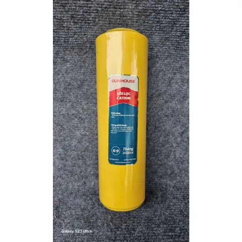 Bộ 3 lõi lọc nước 123 Cation Sunhouse khử nước nhiễm phèn, đá vôi, nước máy chứa clo.