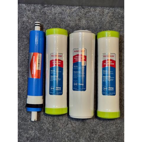 Combo trọn bộ lõi Sunhouse từ 1 đến 10 (Co cút kết nối như hình)