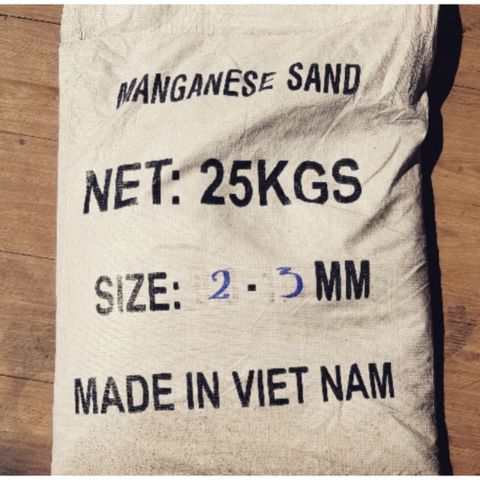 Mangan Việt Nam dùng lọc phèn, khử kim loại trong nước - 1 bao 25 kg