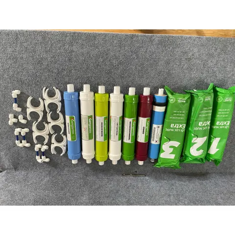 Combo trọn bộ 10 lỏi lọc nước Kangaroo, các phân loại từ 1-10. (Kèm co, cút, càng đầy đủ)