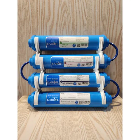 Combo Bộ 4 Lõi Lọc Khoáng 5,6,7,8 Karofi. (Hàng Chính Hãng). kèm co cút đầy đủ như hình.