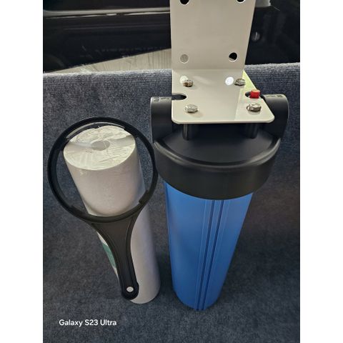 Bộ cột lọc nước Composite 1054 kèm van Φ34 + cốc béo 20 inch ren Φ34.