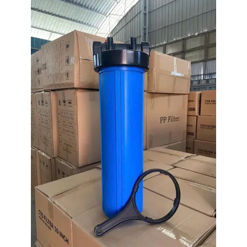 Cốc Lọc 20inch Béo kết nối Φ34 ren đồng Shitong - Cốc lọc đơn Bigblue 20 inch