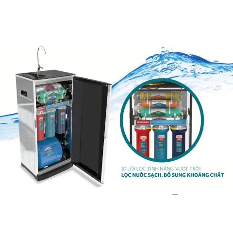 Máy lọc nước Ro 10 lõi Sunhouse SHA88510K Mới 100% bảo hành 24 tháng chính hãng trên toàn quốc.
