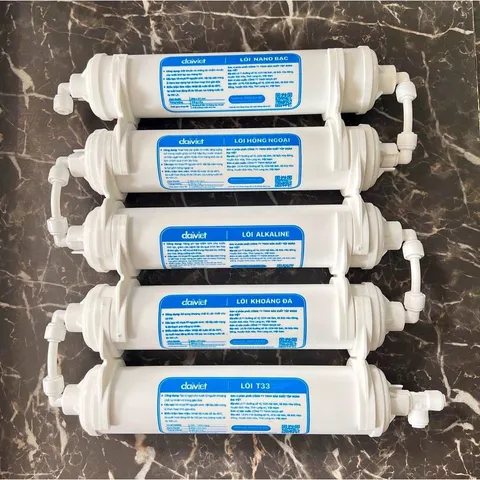 Bộ 5 lõi khoáng Đại Việt dành cho máy lọc nước RO - Daikiosan - Makano