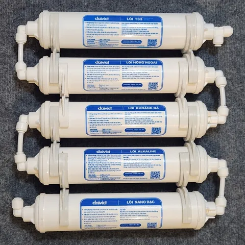Bộ 5 lõi khoáng Đại Việt dành cho máy lọc nước RO - Daikiosan - Makano