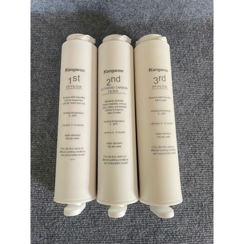 Bộ Lõi lọc nước 123 KG100HU, KG100HU dành máy Kangaroo KG100HU, KG100HU,KG100MED, KG100EED, KG-Y1MED