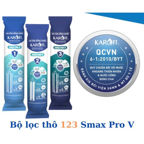 Combo 10 lõi lọc Karofi chính hãng (Smax Pro V, RO Mỹ, HP6.2) Dùng cho máy lọc nước Karofi KAD-X39