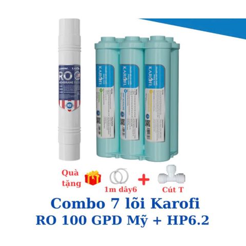 Combo 10 lõi lọc Karofi chính hãng (Smax Pro V, RO Mỹ, HP6.2) Dùng cho máy lọc nước Karofi KAD-X39