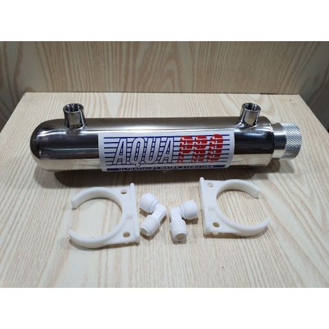 Vỏ Inox đèn UV diệt khuẩn 11W, 14W, 21W, 29W Aquapro dùng trong máy lọc nước.